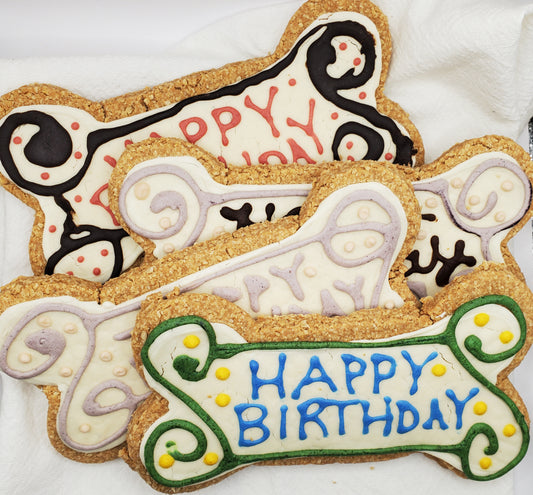 B-Day Bones Iced Cookie