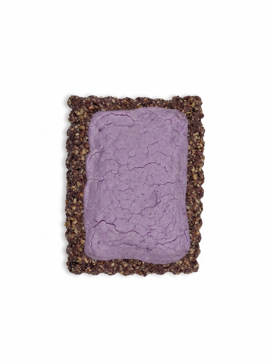 Blueberry puptart on a white background